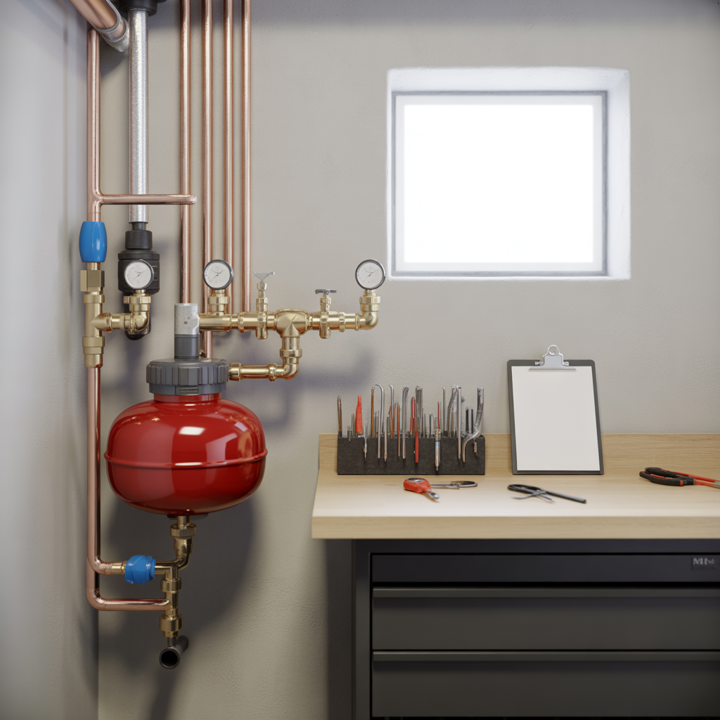 underhall av expansionskarl i varmesystem checklista