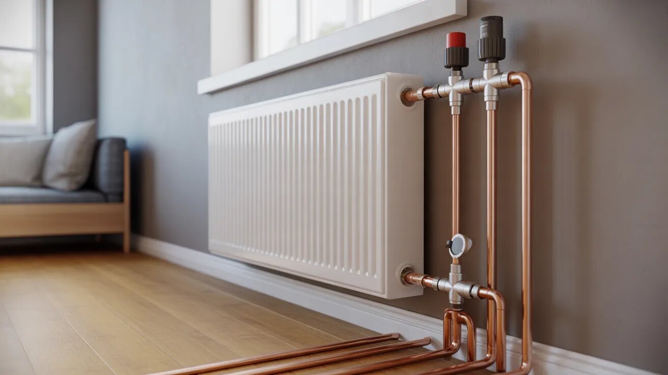 Byta element till vattenburet system radiatorer