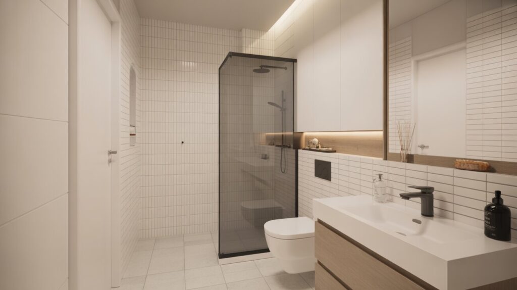 Byta golvbrunn toalettstol takdusch