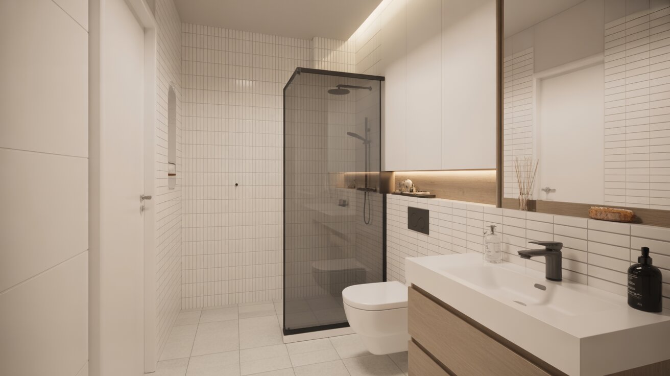 Byta golvbrunn toalettstol takdusch