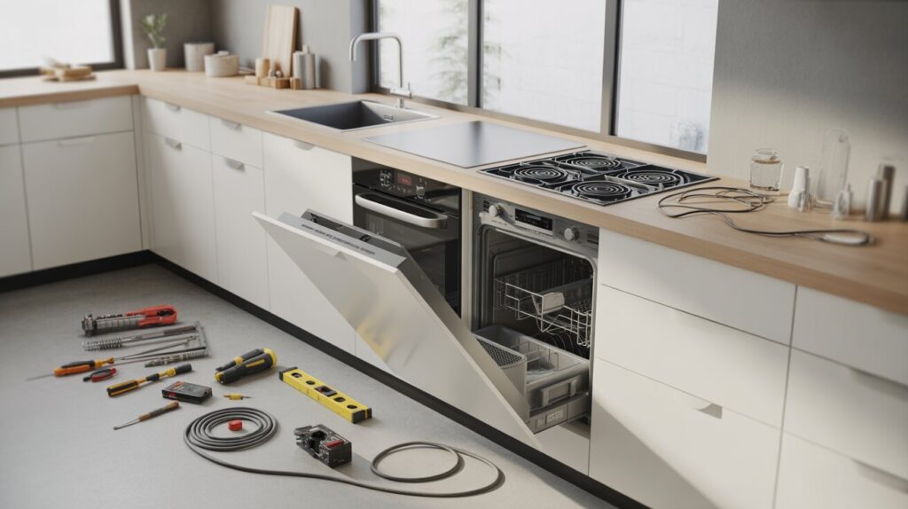 Installera eller byta diskmaskin, tvättmaskin, vitvaror