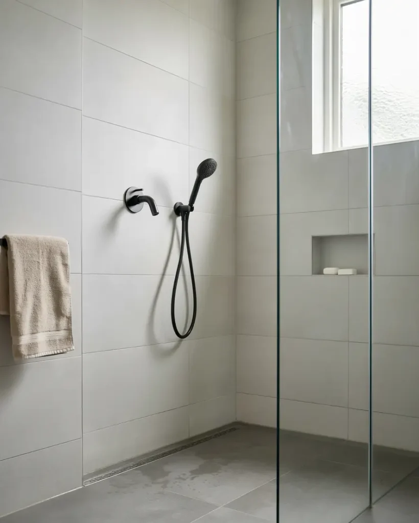 renovering av duschblandare och golvbrunn i brandbergen handen